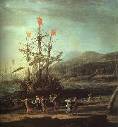 Claude Lorrain The Trojan Women Setting Fire to their Fleet oil on canvas